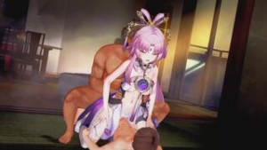 Keqing(ã€ƒ’€ƒ) SEX DANCEã€runhhã€‘ - Genshin Impact animation on Crohasit